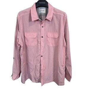 WindRiver PFG Mens checked button front vented zippered‎ pockets size 2XL